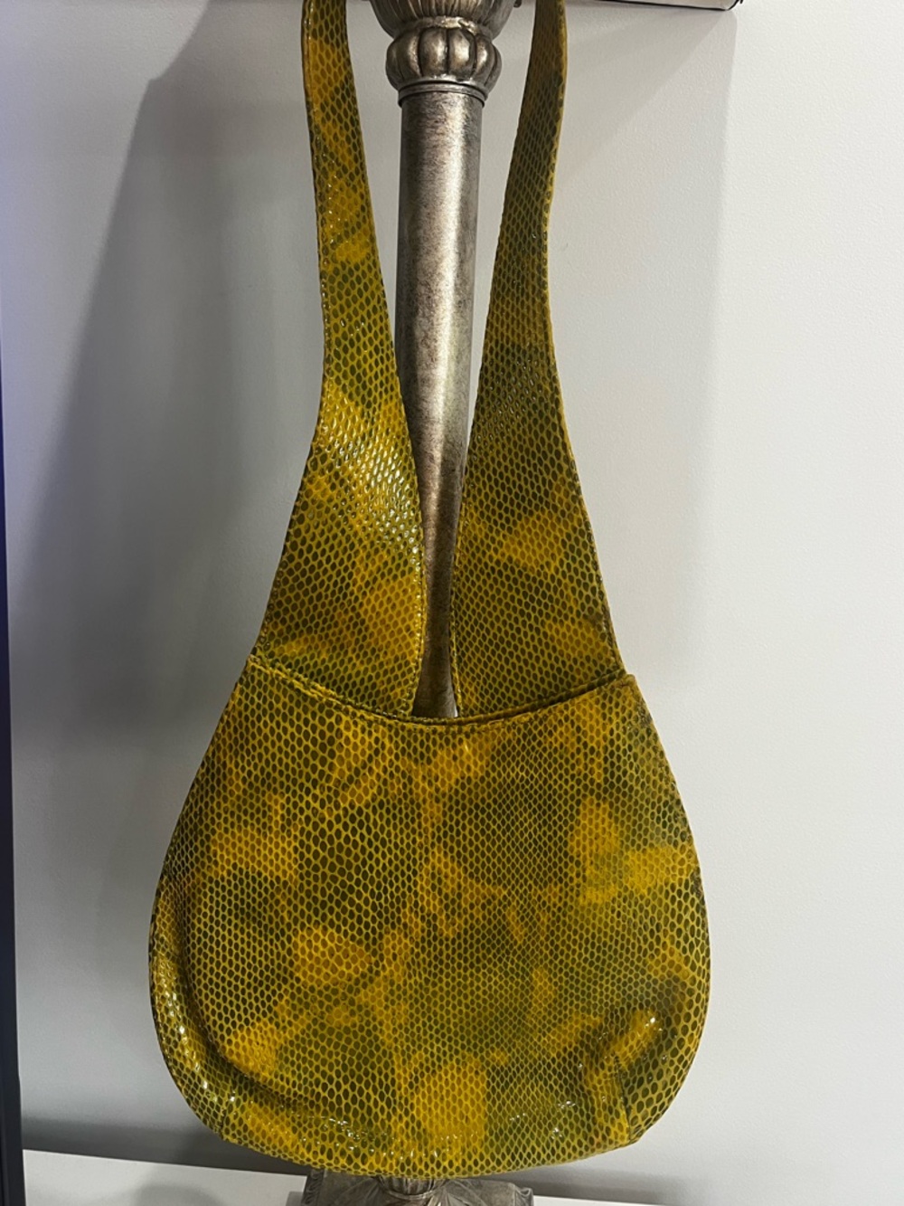 Yellow Python-Texture Shoulder Bag - Judi  Z